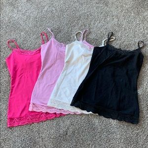 ~*~Lot of EUC Small/Medium Express Lace Camis~*~